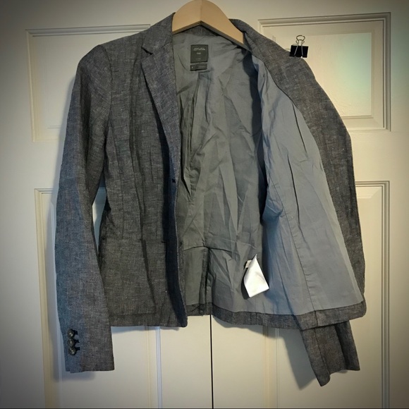 Linen Chambray Blazer - Picture 4 of 7